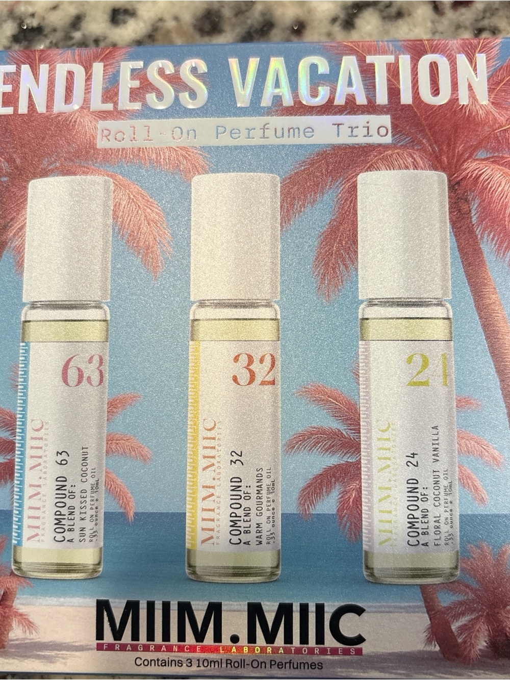 Endless Vacation Roll-On Perfume Trio – Blue, Orange, Cream